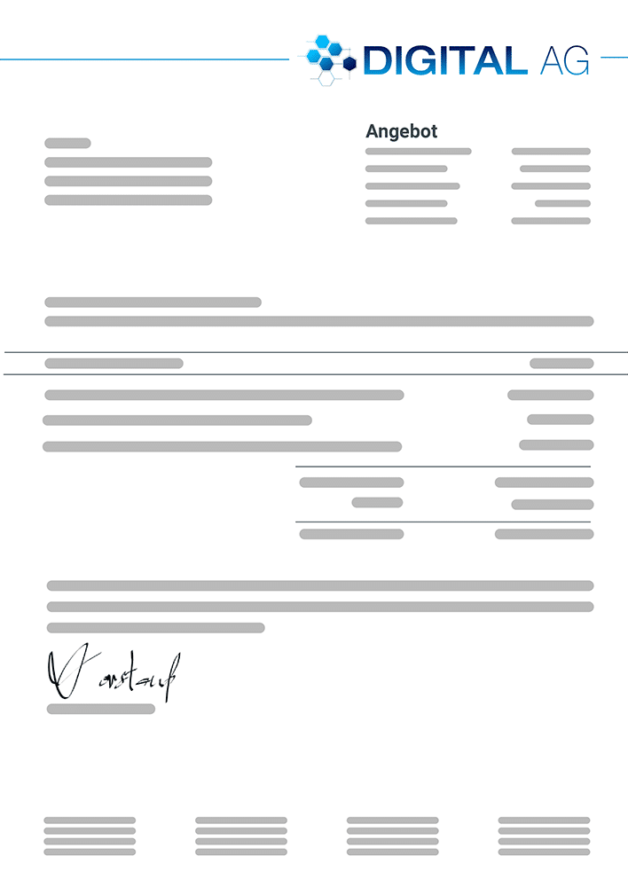 Quotation document