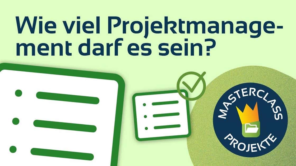 Videovorschau: Projects: project management at a glance